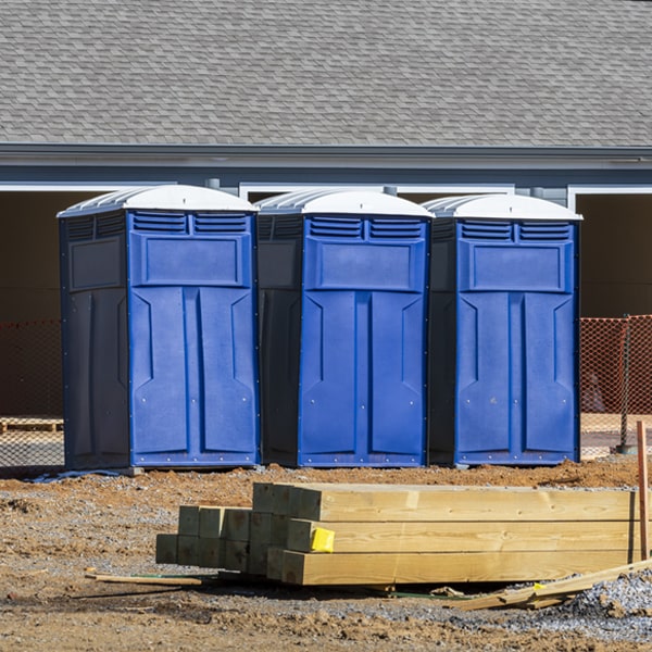 are there any restrictions on where i can place the portable restrooms during my rental period in Pheasant Run